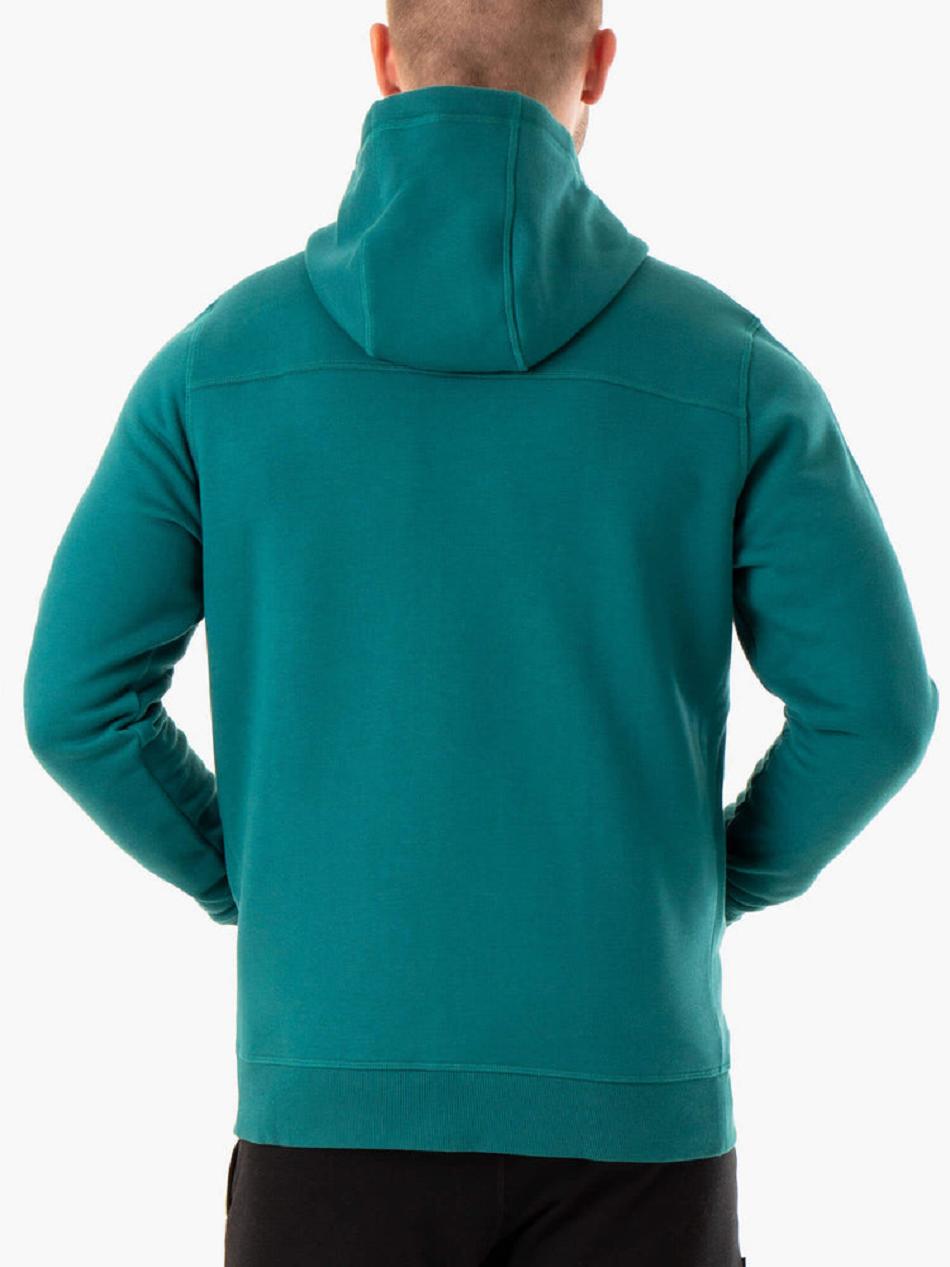 Turquoise Men's Ryderwear Recharge Zip Up Jackets | 130S22681