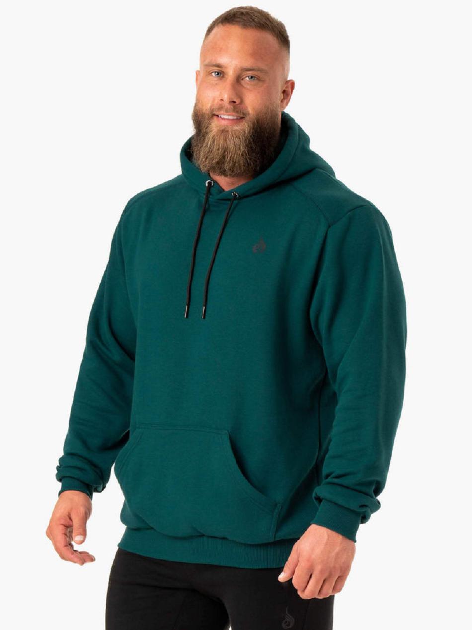 Turquoise Men\'s Ryderwear Reset Pullover Hoodie | DF8834576