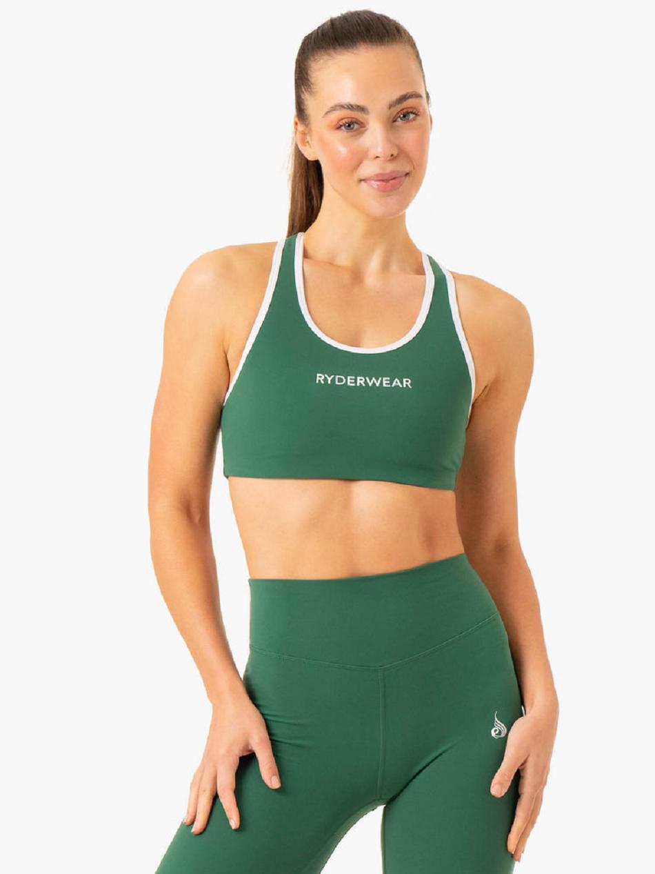 Turquoise Women\'s Ryderwear Frequency High Impact Sports Bras | NF5156853