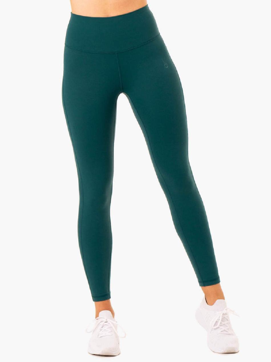 Turquoise Women's Ryderwear NKD Align Leggings | 601Y62019