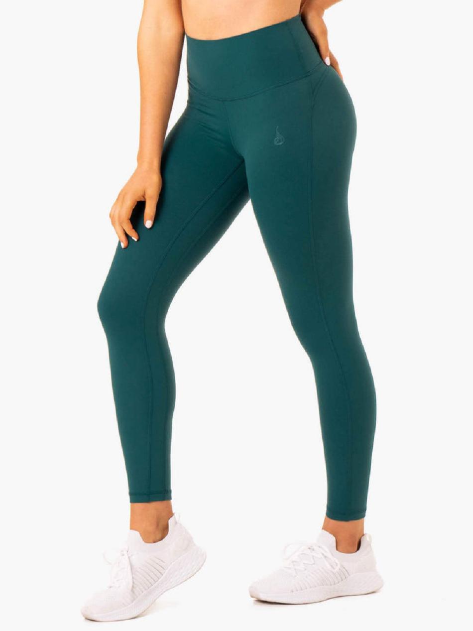 Turquoise Women\'s Ryderwear NKD Align Leggings | 601Y62019