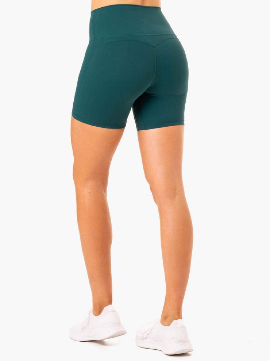 Turquoise Women's Ryderwear NKD Align Shorts | 51JS14750