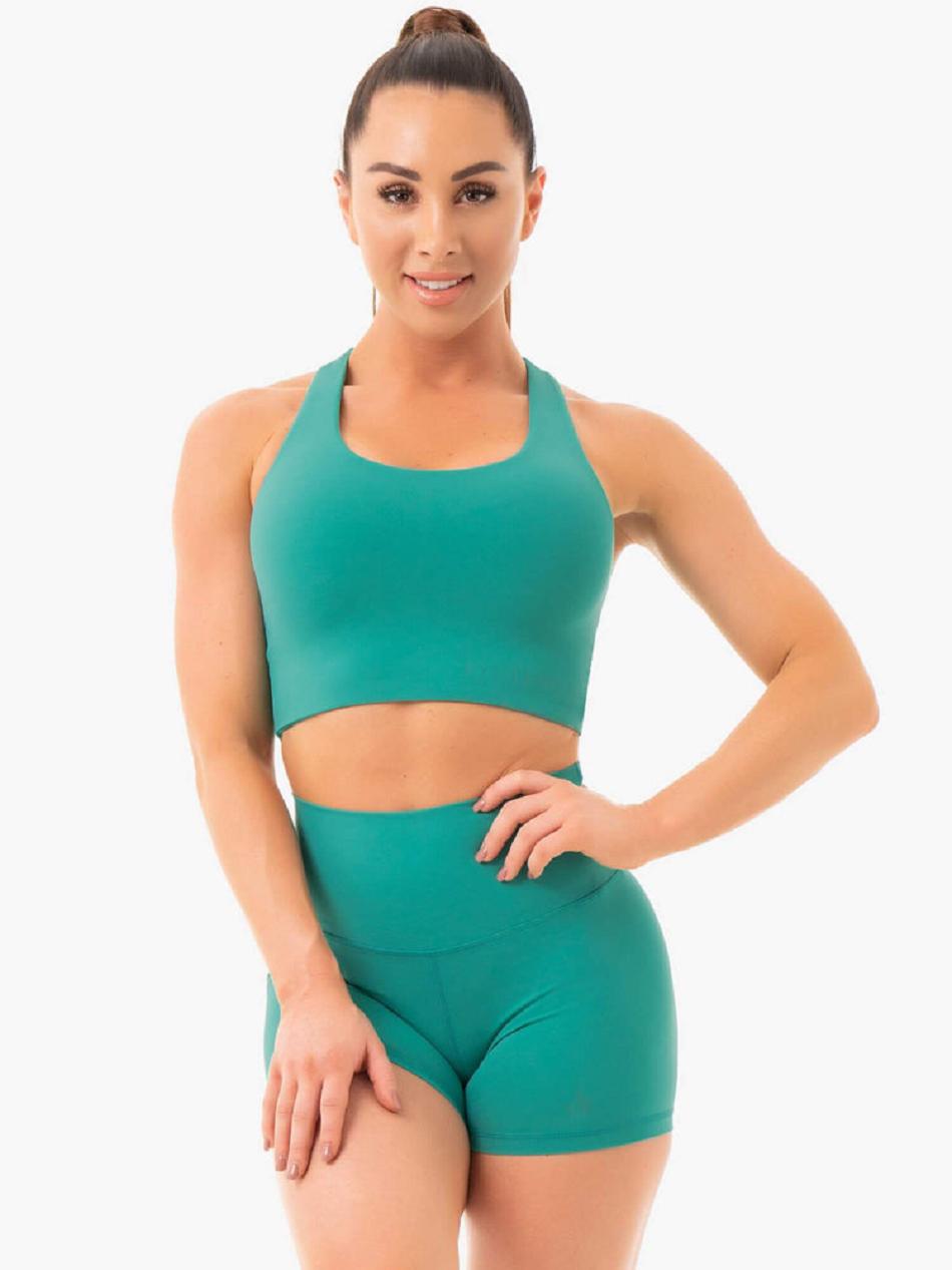 Turquoise Women\'s Ryderwear NKD Sports Bras | 56RT56886