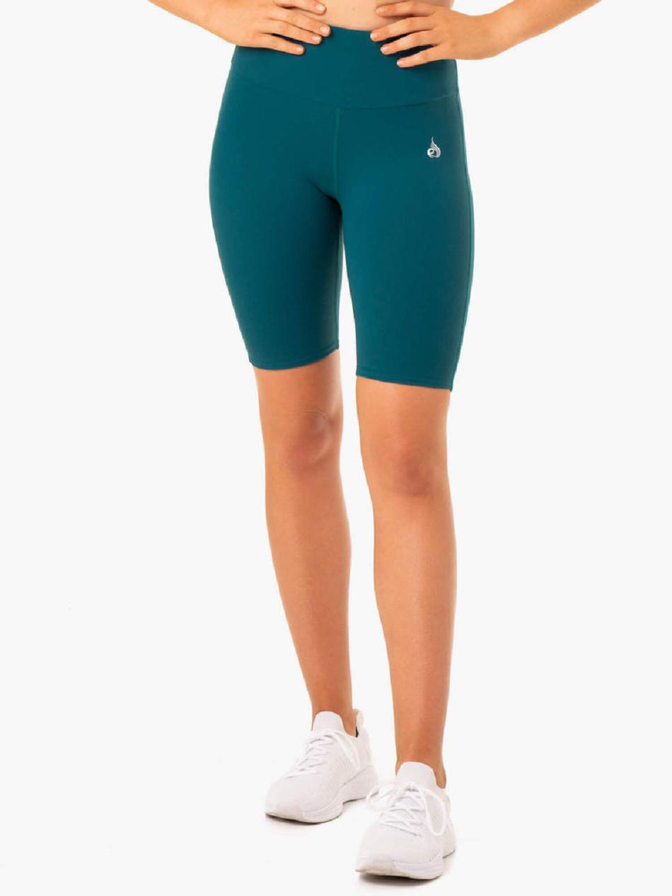 Turquoise Women\'s Ryderwear Staples Scrunch Bum Bike Shorts | 6Y5326806