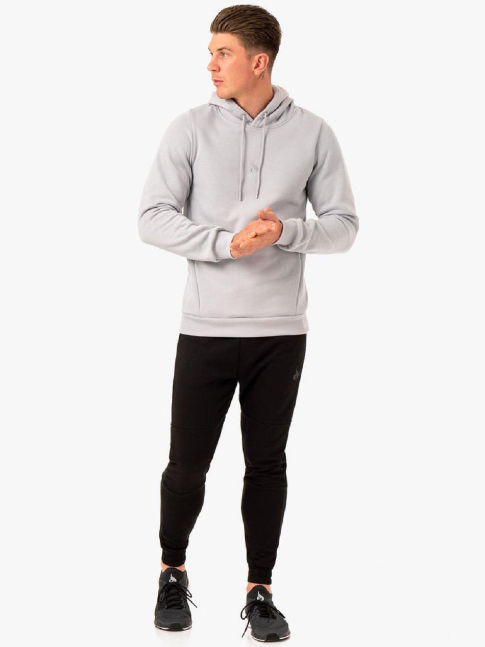 White / Grey Men's Ryderwear Restore Pullover Hoodie | 90RT56986