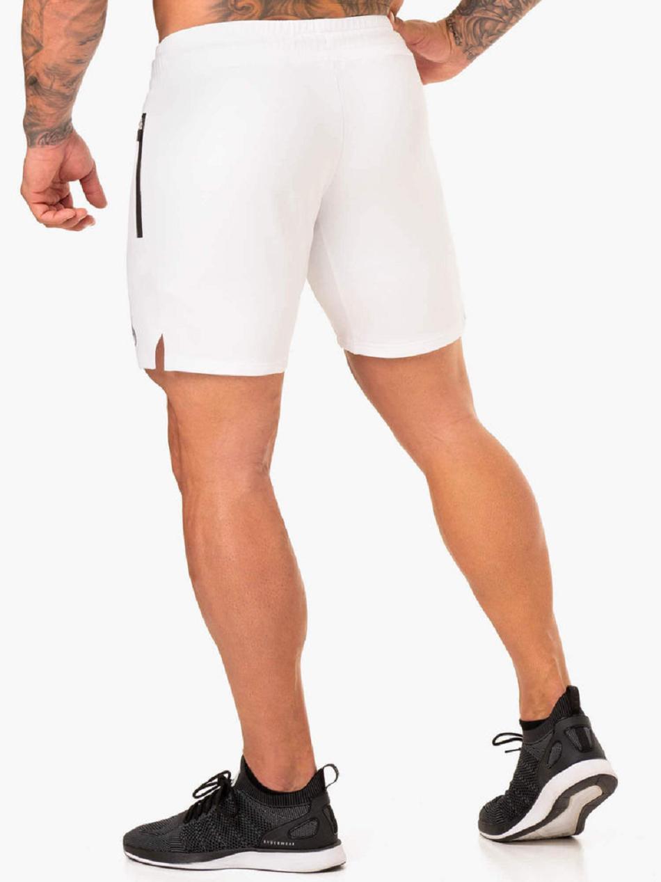 White Men's Ryderwear Endurance Track Shorts | 94SB74742