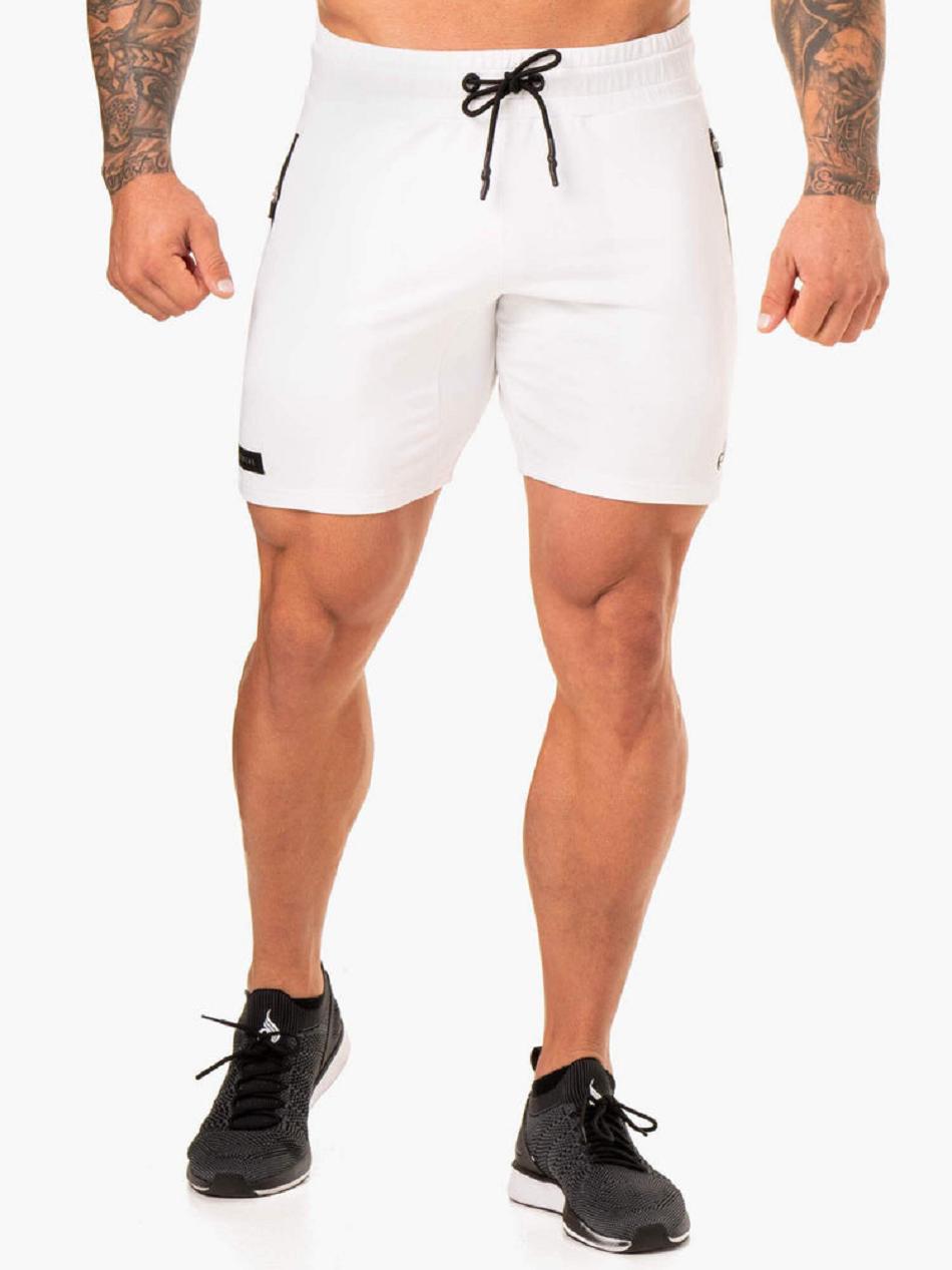 White Men\'s Ryderwear Endurance Track Shorts | 94SB74742