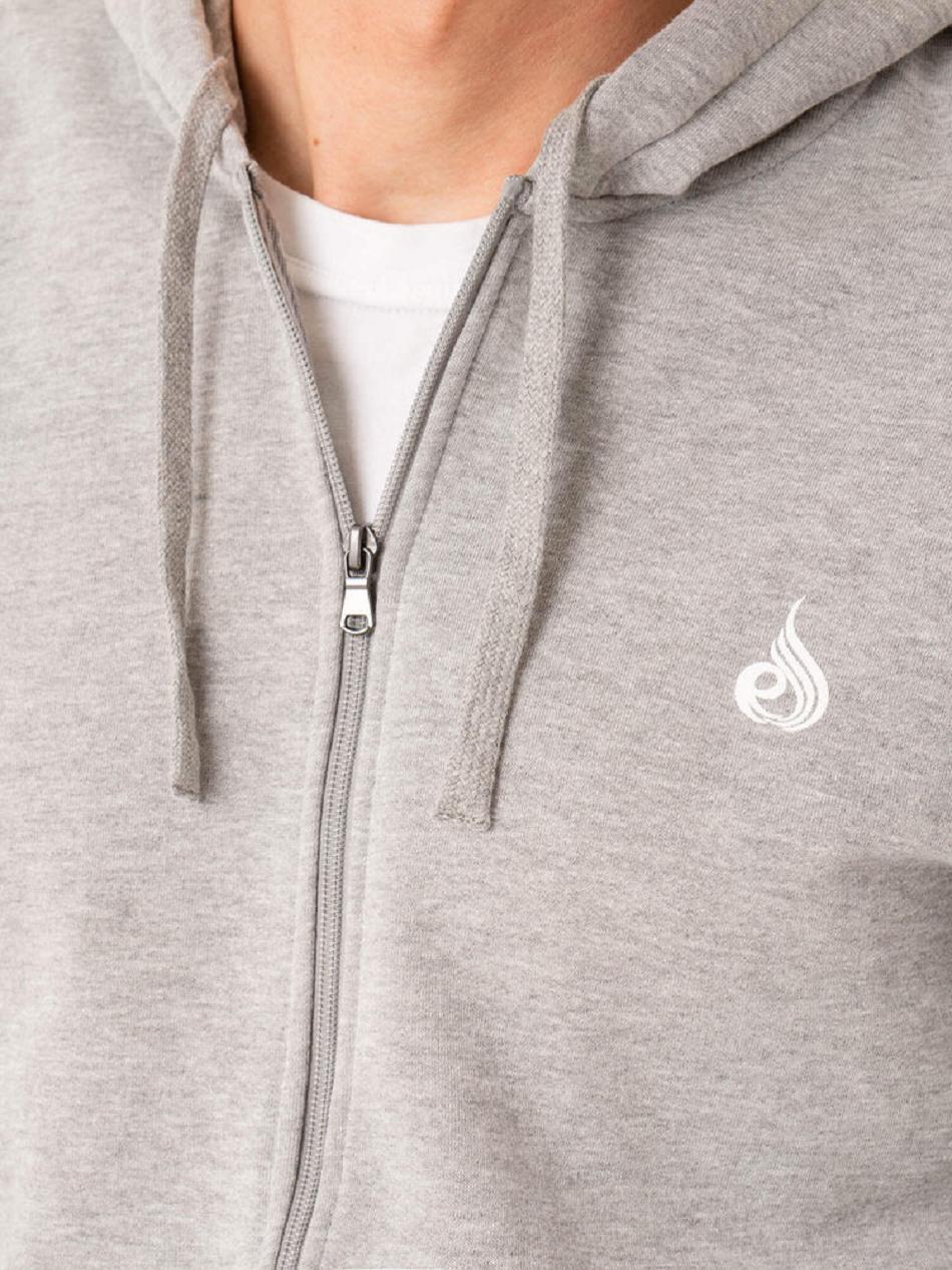 White Men's Ryderwear Essential Zip Up Hoodie | NG8932534