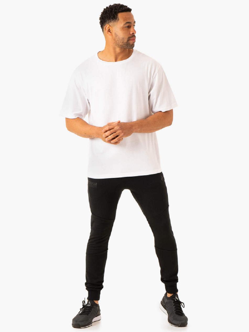 White Men's Ryderwear Lift Oversized Unisex T-Shirt Top | G5B73891