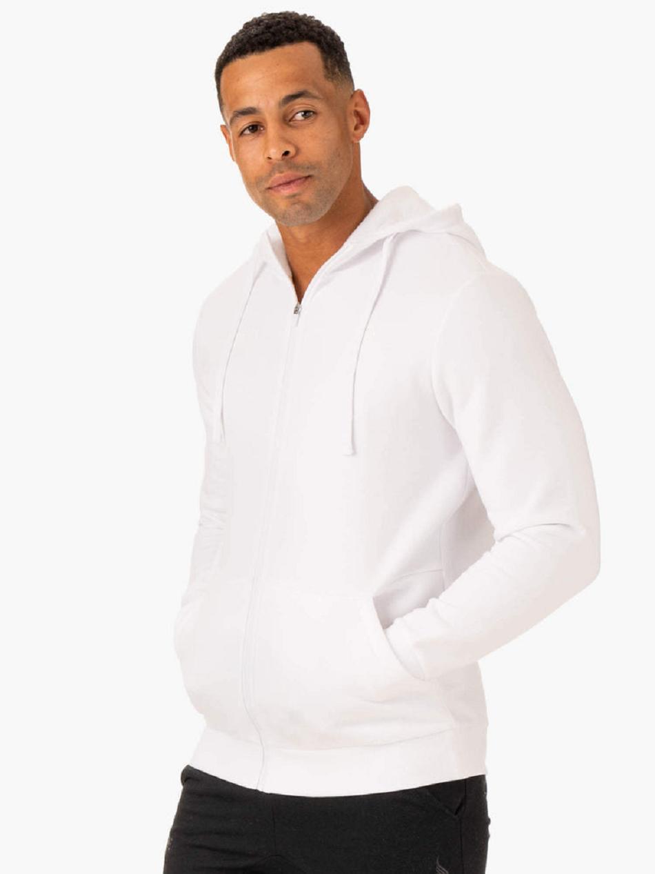 White Men's Ryderwear Limitless Zip Up Jacket Top | 140Y62964