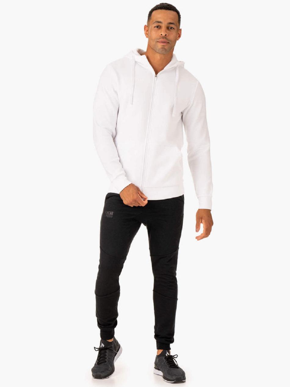 White Men's Ryderwear Limitless Zip Up Jacket Top | 140Y62964