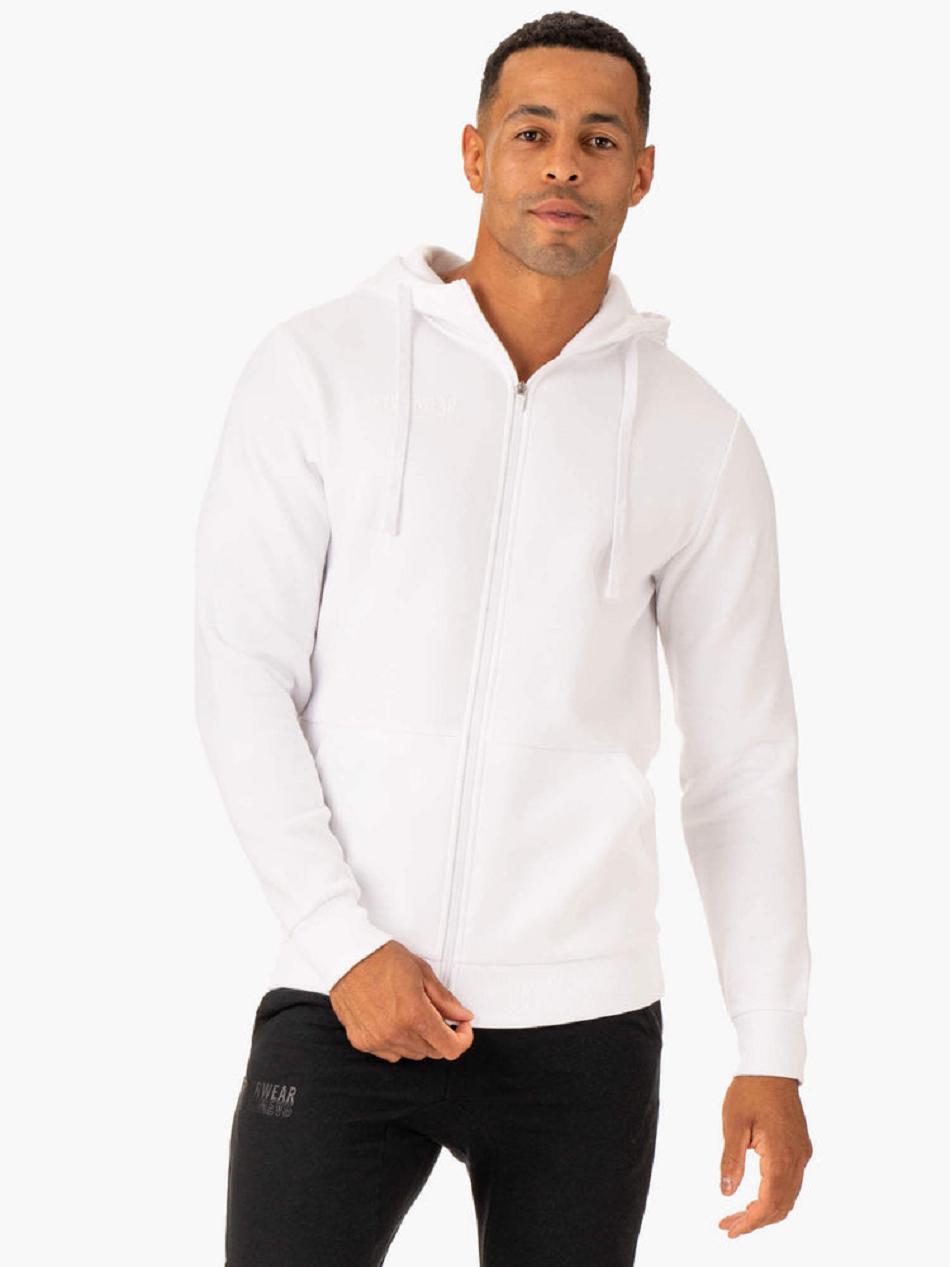 White Men\'s Ryderwear Limitless Zip Up Jacket Top | 140Y62964