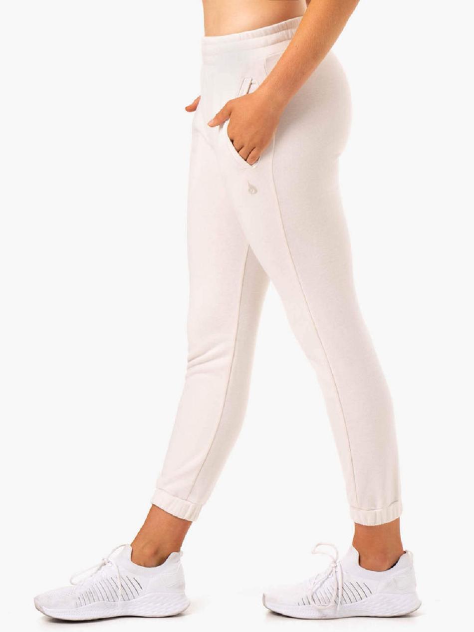 White Women's Ryderwear Adapt Track Pants | 5G7384357