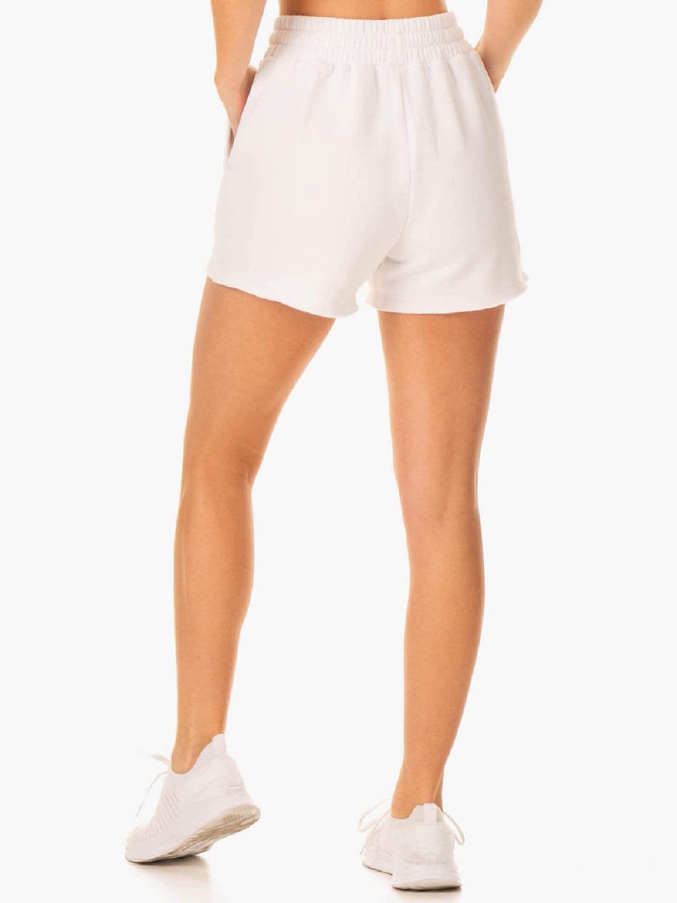 White Women's Ryderwear Elevate Track Short Shorts | 52YH24671