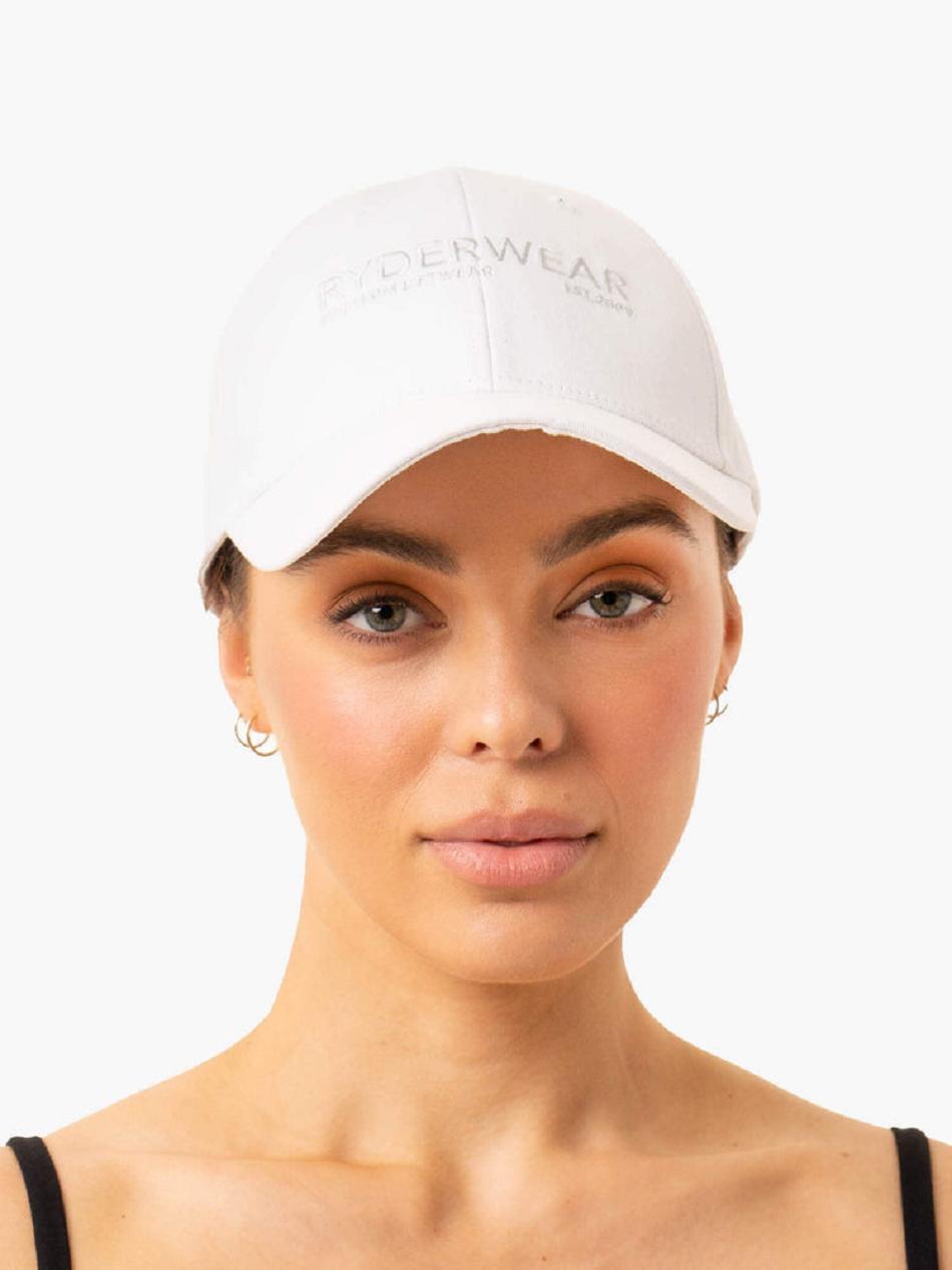 White Women's Ryderwear Frequency Cap Accessories | GB7796924