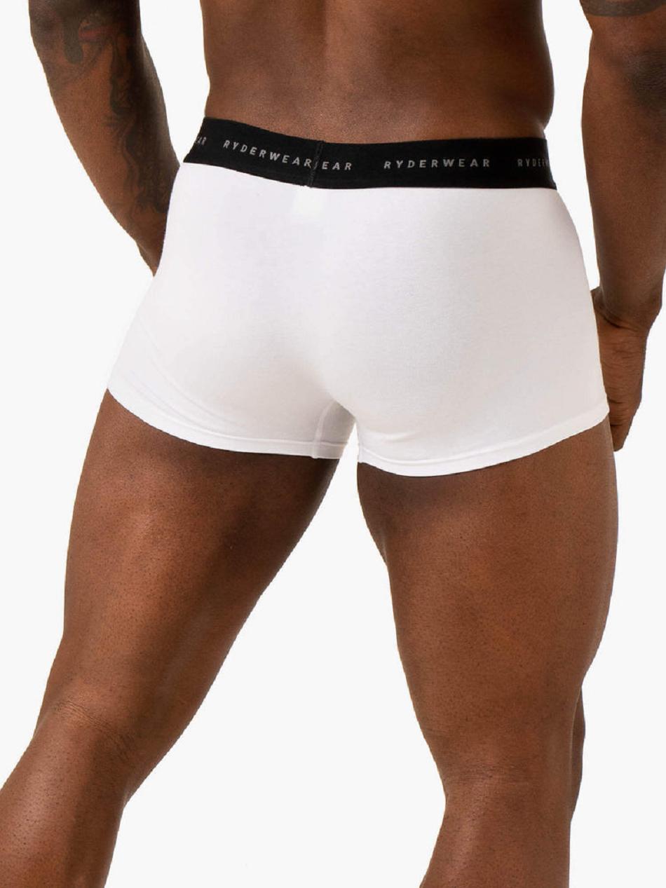 White Women's Ryderwear Men's Boxer Briefs Accessories | V8F79513