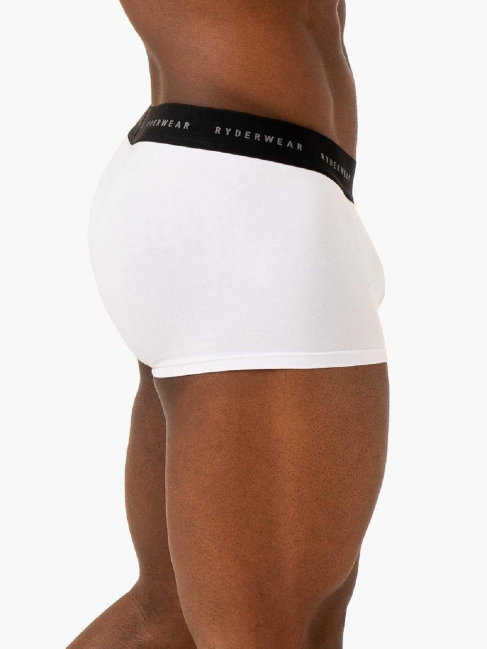 White Women's Ryderwear Men's Boxer Briefs Accessories | V8F79513