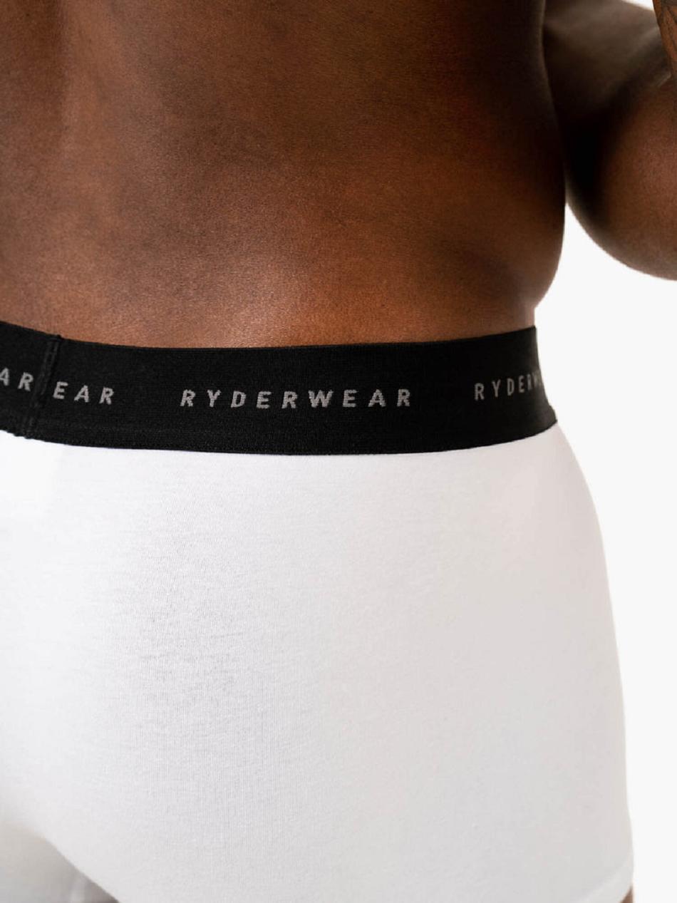 White Women's Ryderwear Men's Boxer Briefs Accessories | V8F79513