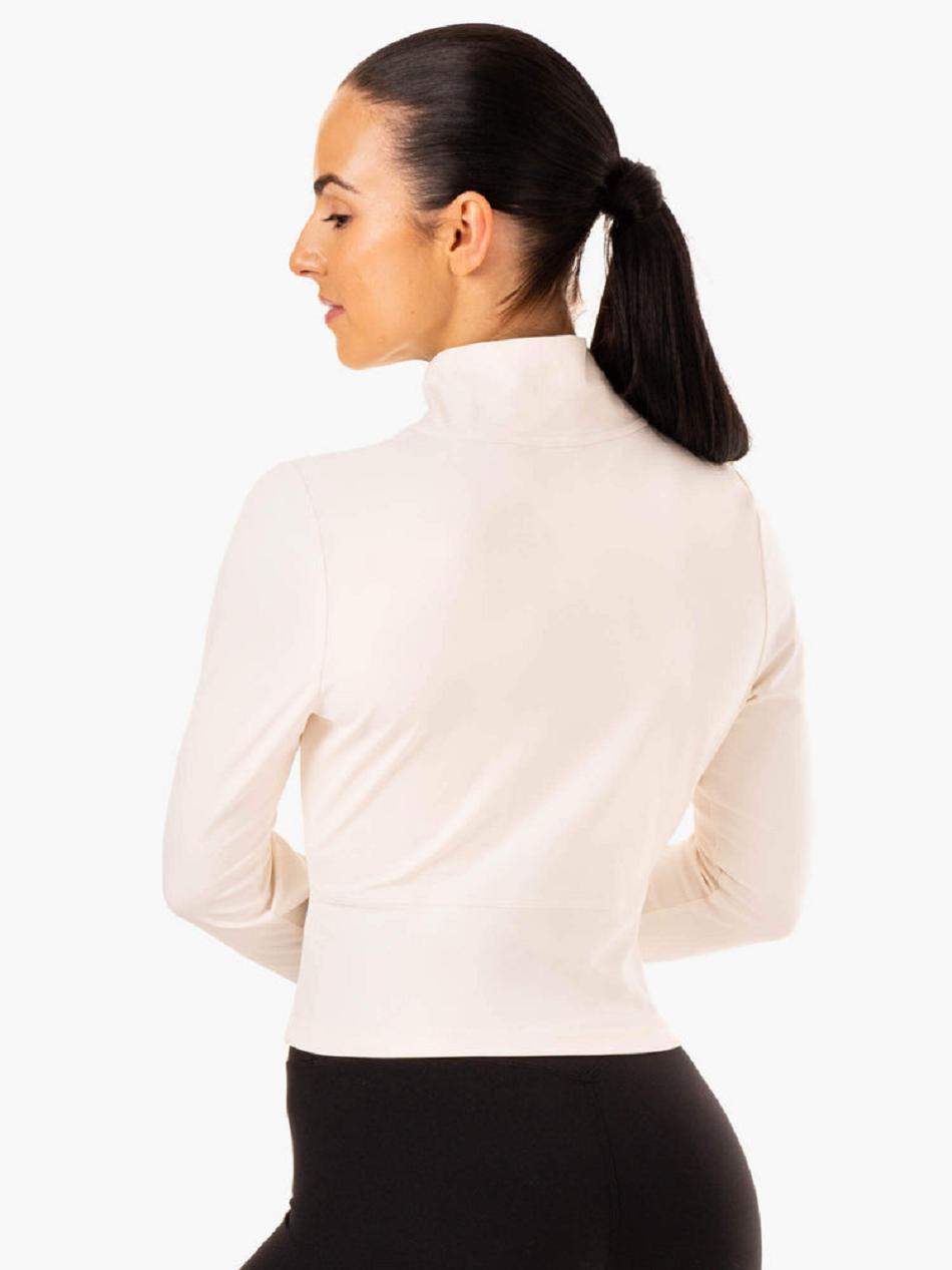 White Women's Ryderwear NKD Refine Jackets | 74SB56287