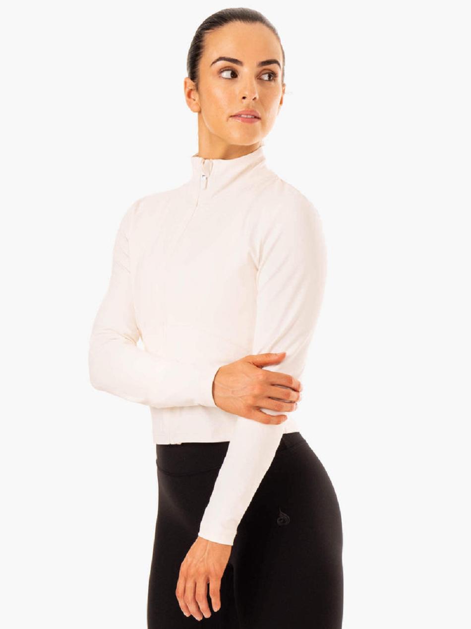 White Women's Ryderwear NKD Refine Jackets | 74SB56287