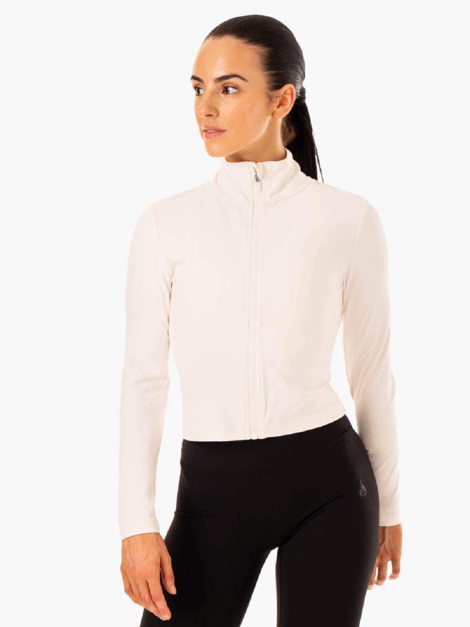 White Women\'s Ryderwear NKD Refine Jackets | 74SB56287