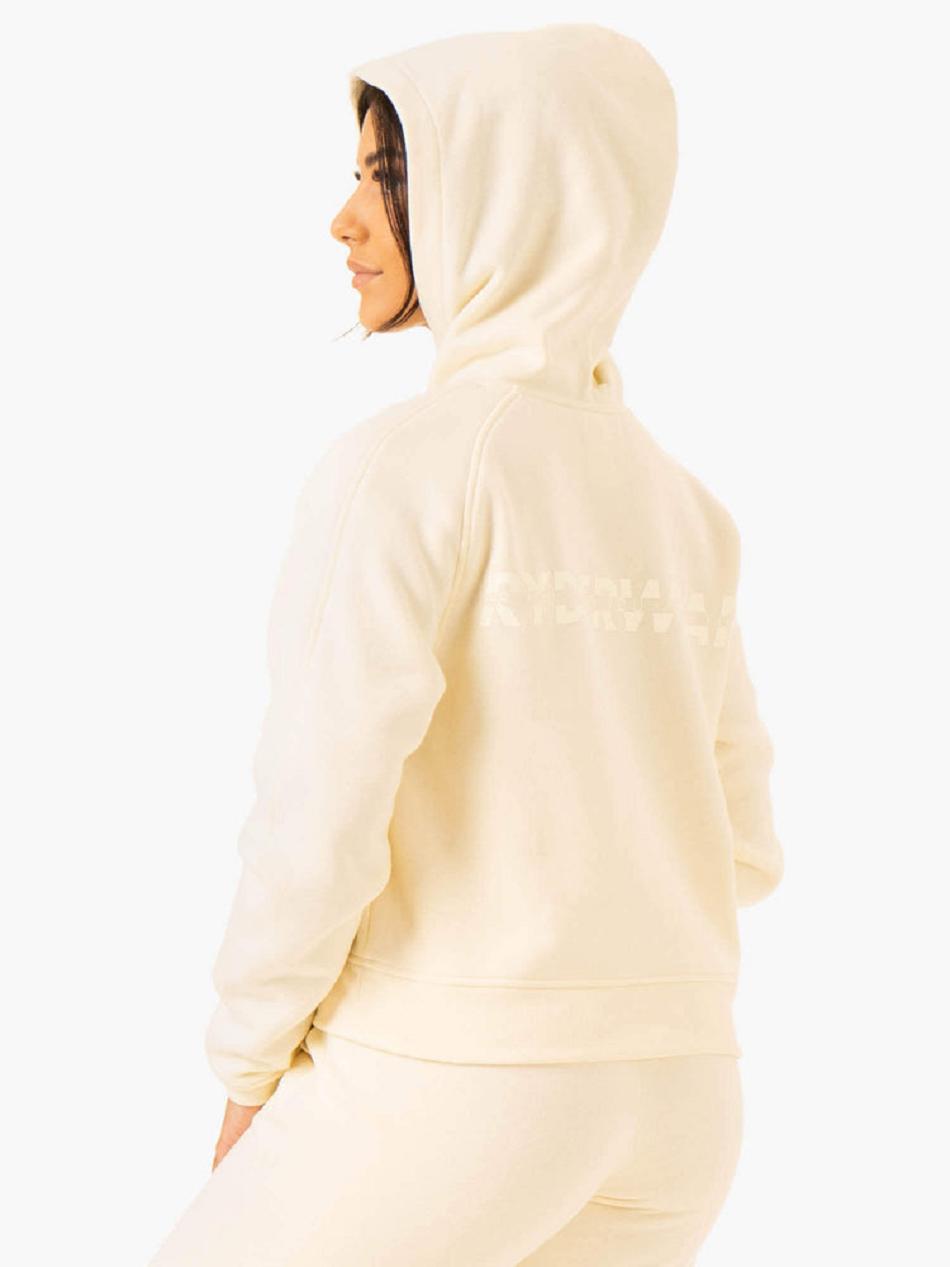 White Women's Ryderwear Sideline Hoodie | 77HF62687