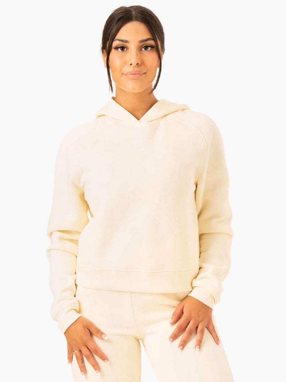 White Women\'s Ryderwear Sideline Hoodie Active Lounge | MT7625409