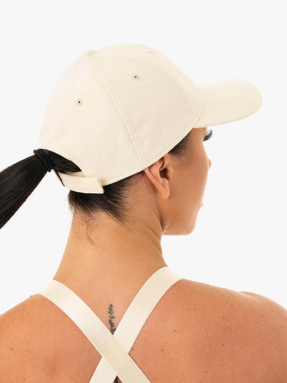 White Women's Ryderwear Soft Touch Baseball Cap Accessories | 6Y8151708