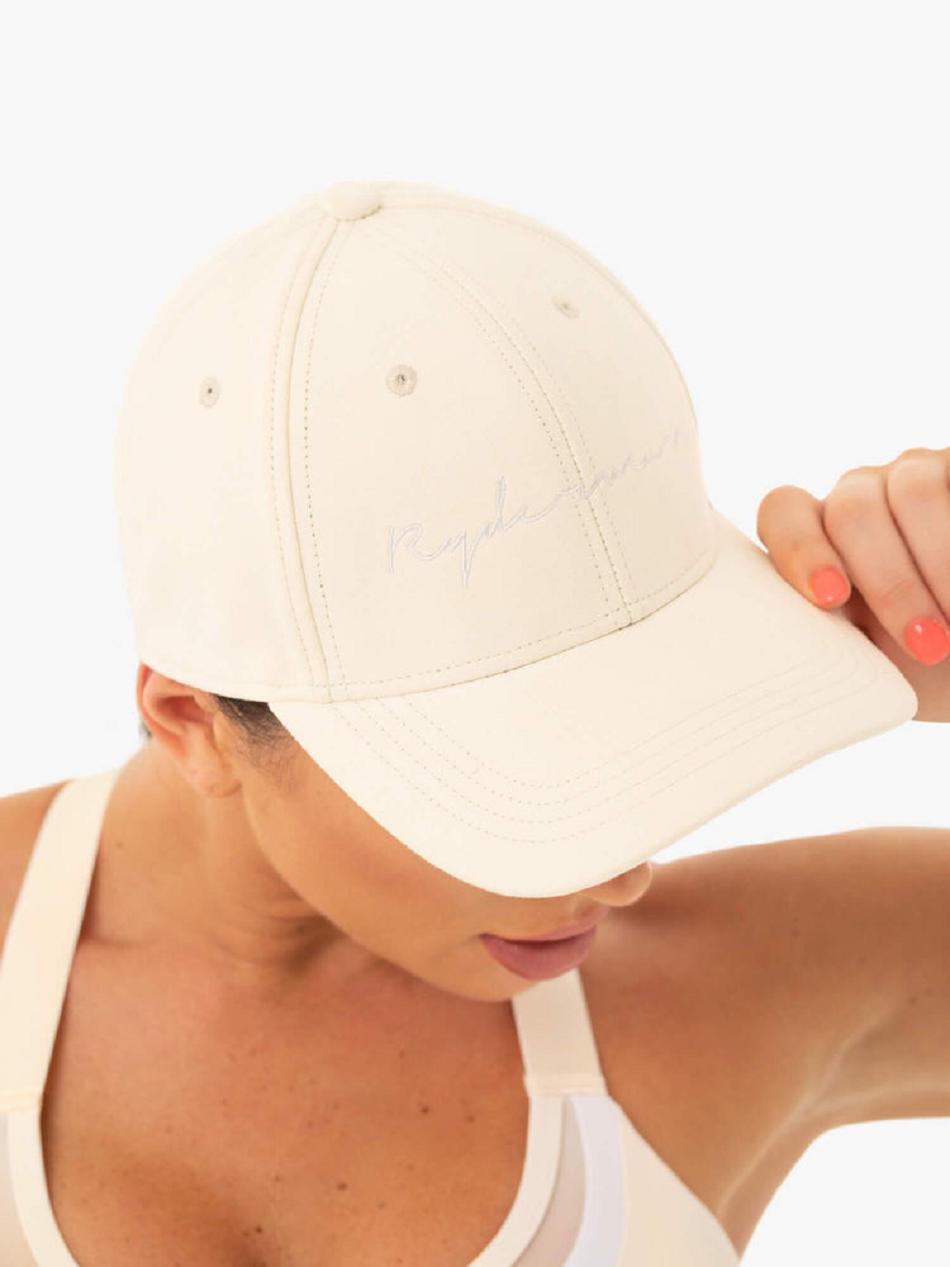 White Women\'s Ryderwear Soft Touch Baseball Cap Accessories | 6Y8151708