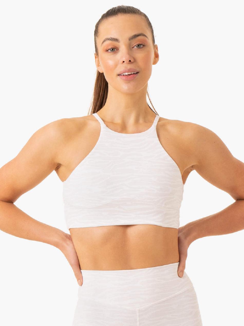 White Women's Ryderwear Transform Reversible Tanks | 139G16975