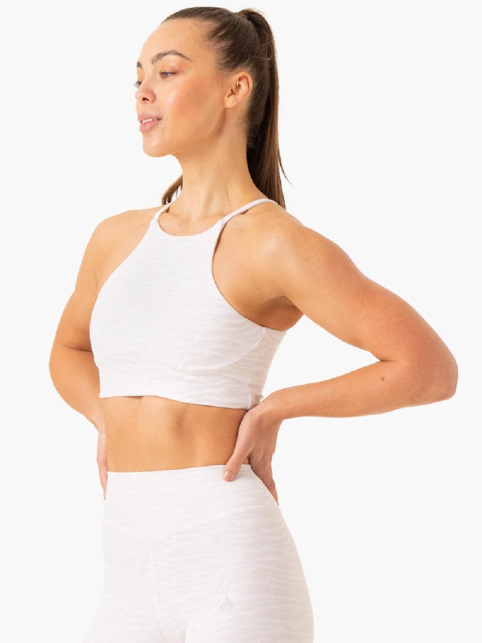 White Women's Ryderwear Transform Reversible Tanks | 139G16975