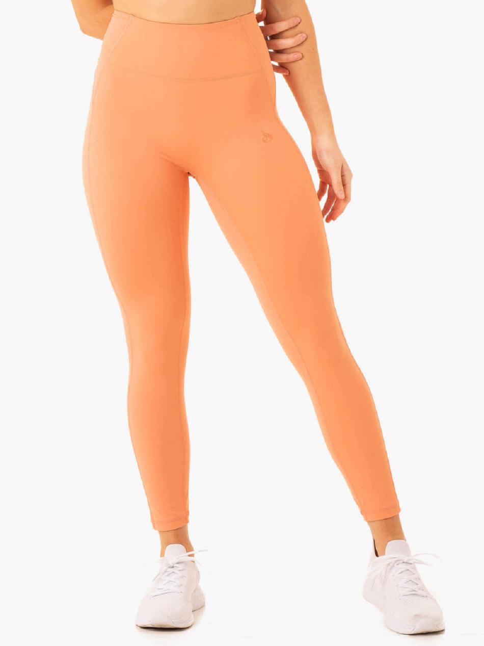 Yellow Women's Ryderwear NKD Frame High Waisted Leggings | 42YF88020