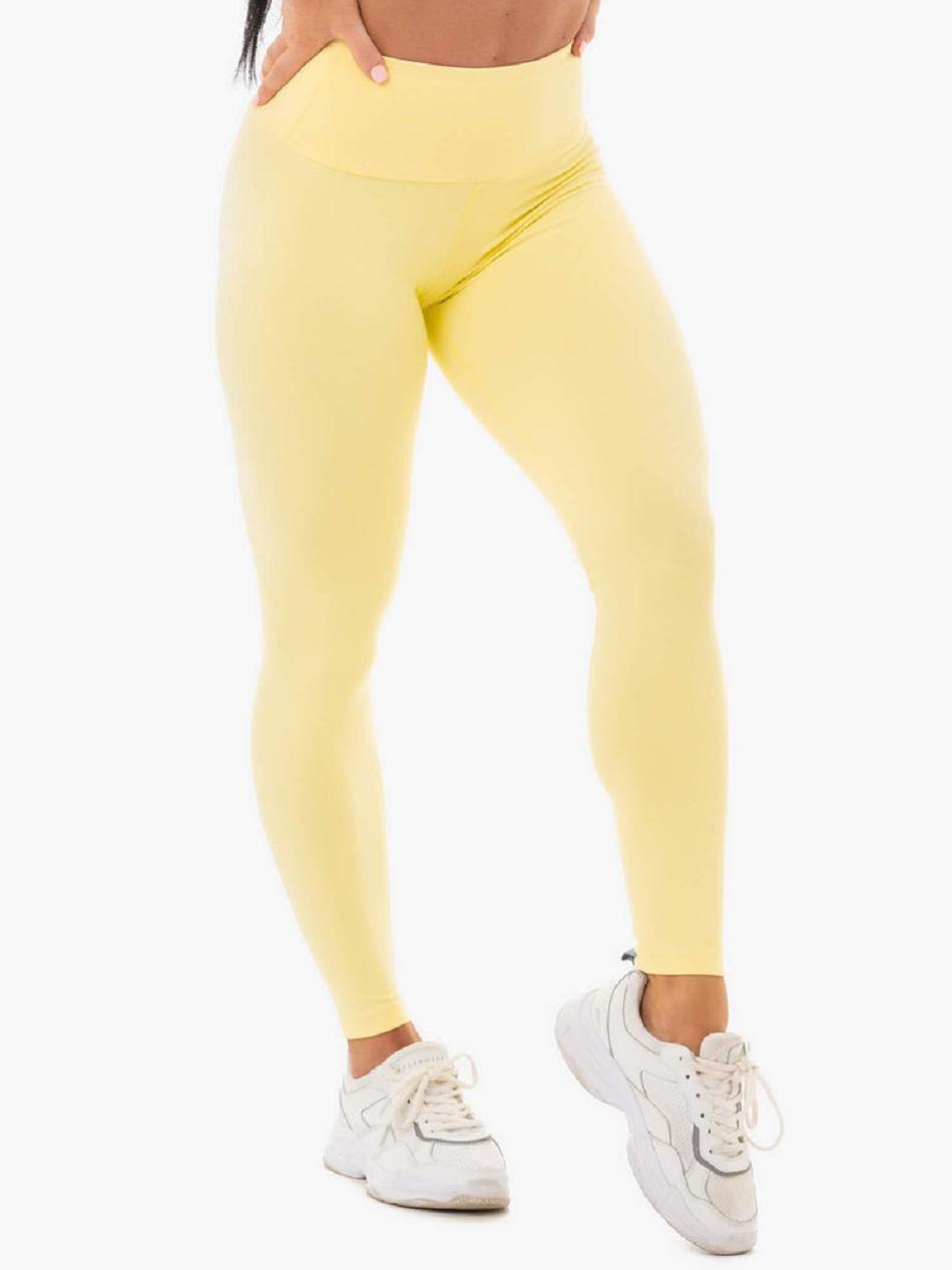 Yellow Women's Ryderwear Staples Leggings Scrunch Bum | 6Y4430450