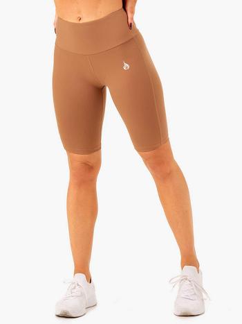 Beige Women's Ryderwear Action Bike Short Shorts | A2X77538