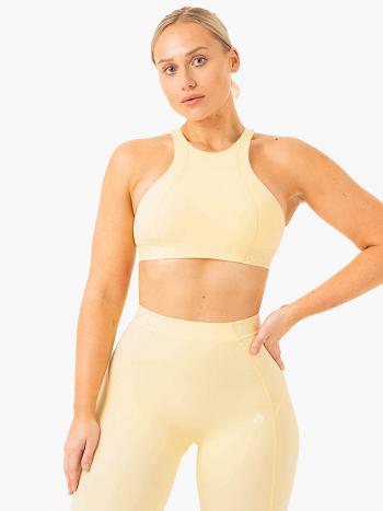 Beige Women's Ryderwear Level Up High Impact Sports Bras | YGJ86981