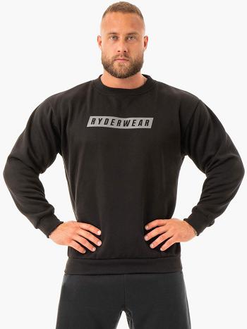 Black Men's Ryderwear Force Pullover Sweaters | 91FV24062