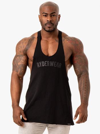 Black Men's Ryderwear Force Stringer T-Back Top | TNTY92536