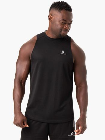 Black Men's Ryderwear Lift Mesh Baller Tank Top | ES8814625