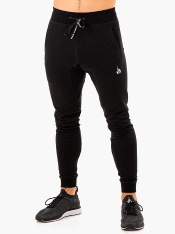 Black Men's Ryderwear Recharge Tapered Track Pants | 98GA86757