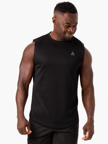 Black Men's Ryderwear Reflex Mesh Baller Tank Top | 136T10180