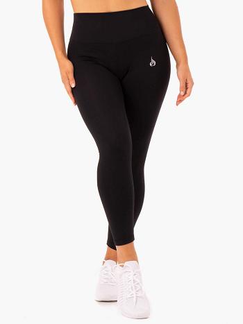 Black Women's Ryderwear Base Full Length High Waisted Leggings | 41RW32575