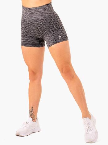 Black Women's Ryderwear Evolve High Waisted Shorts Seamless | 45FV32853