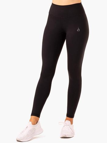 Black Women's Ryderwear Movement High Waisted Pocket Leggings | 603Y64856