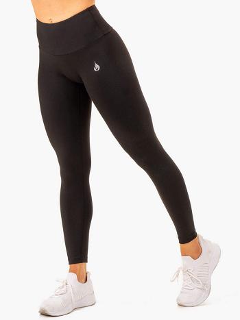 Black Women's Ryderwear Vital High Waisted Leggings Scrunch Bum | 44ES24888