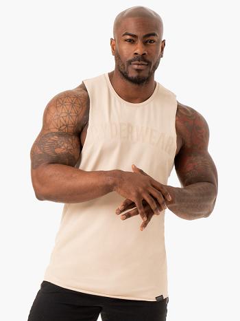 Brown Men's Ryderwear Force Baller Tank Top | 90KR25668