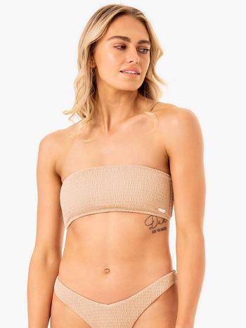 Brown Women's Ryderwear Paradise Bandeau Bikini Top Swimwear | A2X61784