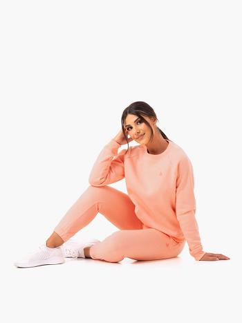 Coral Women's Ryderwear Adapt Boyfriend Sweater Trackset | 74RW72437