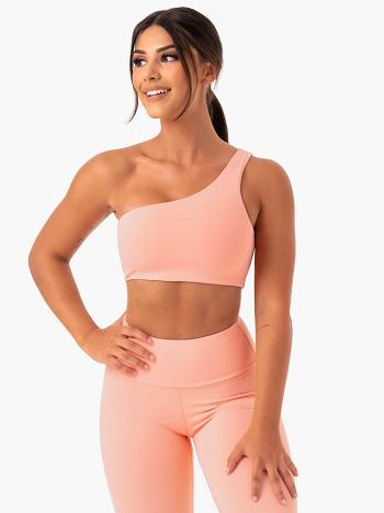 Coral Women's Ryderwear Adapt One Shoulder Sports Bras | 56SB92073