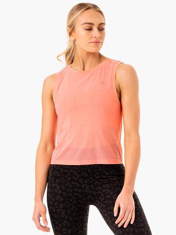 Coral Women's Ryderwear Ultra Mesh Tank Top | REH13326