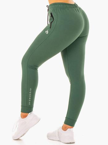 Green Women's Ryderwear Luxe Track Pants Trackset | 6D7136488